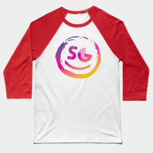 Smile: Gradient Baseball T-Shirt